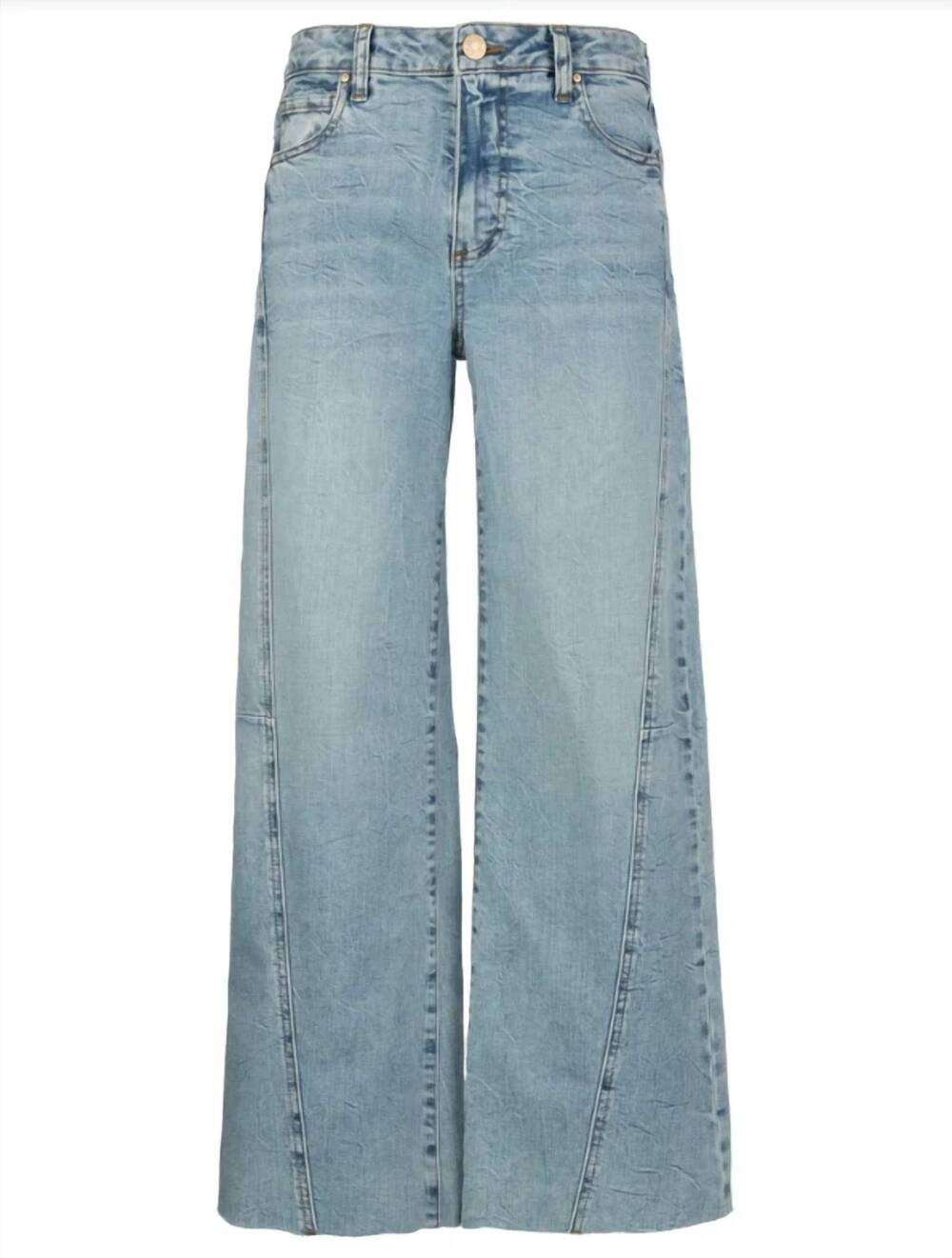 NEW KUT FROM THE KLOTH meg side panel wide leg jeans in imagination - Picture 3 of 4